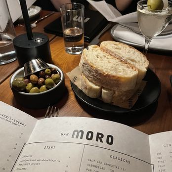 Bar Moro - Marinated Olives and Complimentary bread - Spanish Near Me - Clayton, Missouri Bar Moro - Marinated Olives and Complimentary bread - Spanish Near Me - Clayton, Missouri