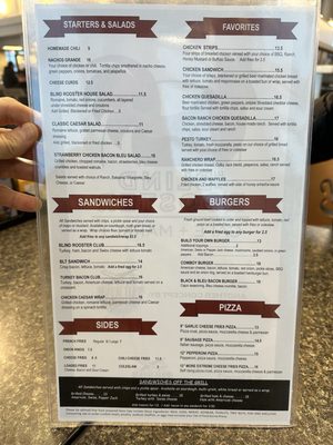 Menu photo 1 the blind rooster cafe + market Mosinee, WI