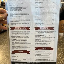 the blind rooster cafe + market - Menu