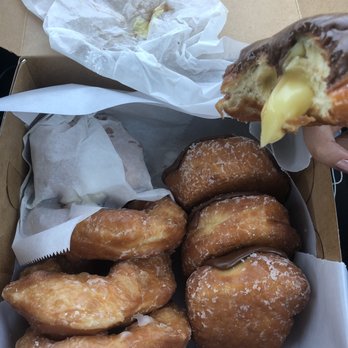 Spalding's Bakery - Glazed with chocolate and custard and standard glaze - Donuts Near Me - Lexington, Kentucky