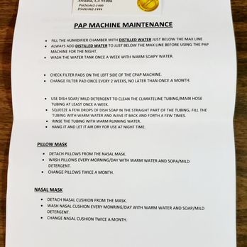 Harmony Healthcare Supply - Instructions on how to clean, care and maintain your CPAP machine. - Medical Supplies Near Me - Arcadia, California