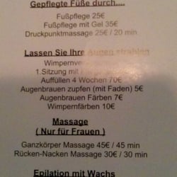 Ghizlane Beautyfee - Preisliste aktuell