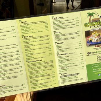 Coconut's Fish Cafe - Kamaole - 09.04.22 menu - Seafood Near Me - Kihei, Hawaii