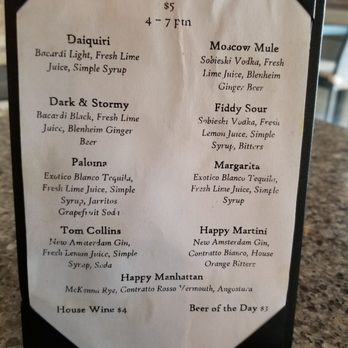 Twist Martini - Happy hour drink specials - New American Near Me - Virginia Beach, Virginia