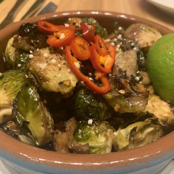 True Food Kitchen - Roasted Brussel Sprouts - excellent - New American Near Me - Hackensack, New Jersey