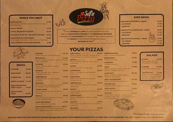 Menu photo 1 Selfiepizza Salisbury, WIL
