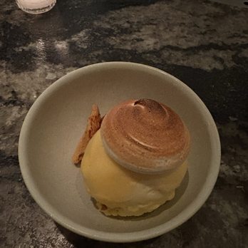 Crown Shy - Satsuma Orange ice cream, sorbet, toasted marshmallow - New American Near Me - New York, New York