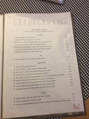 Menu photo 1 Brauereigaststätte Leibhaftig Berlin, BE Menu photo 1 Brauereigaststätte Leibhaftig Berlin, BE