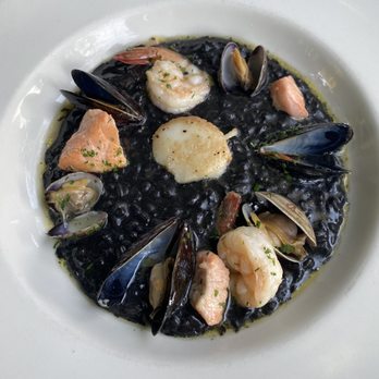 Osteria Fasulo - Squid Ink Risotto (Risotto di Mare) - Italian Near Me - Davis, California Osteria Fasulo - Squid Ink Risotto (Risotto di Mare) - Italian Near Me - Davis, California