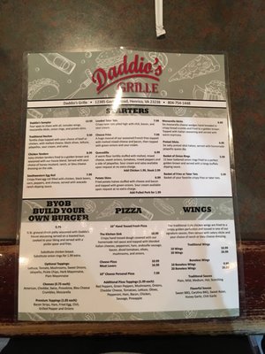 Menu photo 3 Daddio's Grille Richmond, VA