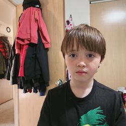 Great Clips - The next day after her cut.