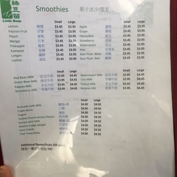 Little Bean - Menu as of 5/15/16 - Shaved Ice Near Me - Rowland Heights, California Little Bean - Menu as of 5/15/16 - Shaved Ice Near Me - Rowland Heights, California