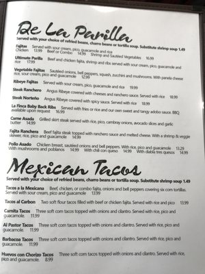 Menu photo 1 La Finca Gilmer, TX