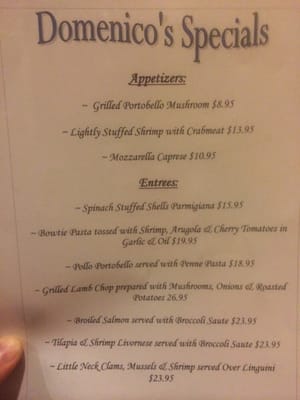 Menu photo 7 Domenico's Levittown, NY