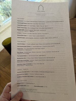Menu photo 2 Small Barn Temecula, CA Menu photo 2 Small Barn Temecula, CA