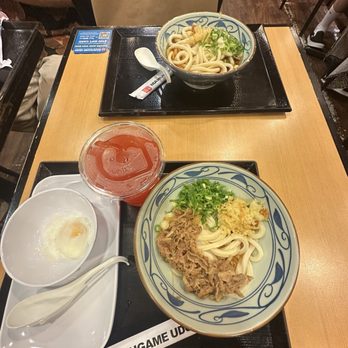 Marugame Udon - BK Udon, Nikutama Savory Udon, Pineapple Sunrise - Japanese Near Me - Honolulu, Hawaii Marugame Udon - BK Udon, Nikutama Savory Udon, Pineapple Sunrise - Japanese Near Me - Honolulu, Hawaii