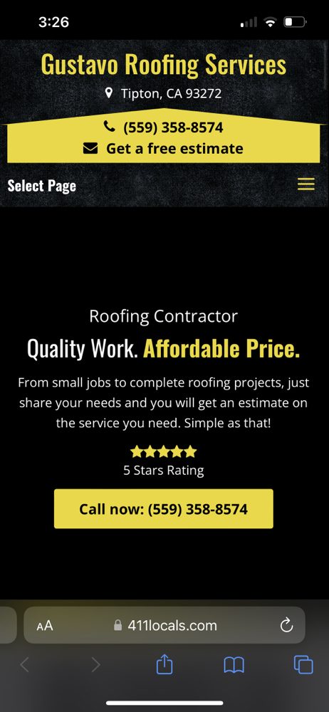 Slide of Gustavo Roofing Services 
