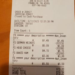 Dale Zink Meat Market - Well spent.