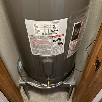 Air & Plumbing Today - Band new pro 50 gallon water heater, drain pan, and, emergency shut off valve, exterior drain line - Heating & Air Conditioning/HVAC Near Me - San Antonio, Texas
