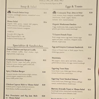 Croissante - Menu page 1 - Cafes Near Me - Santa Clara, California Croissante - Menu page 1 - Cafes Near Me - Santa Clara, California