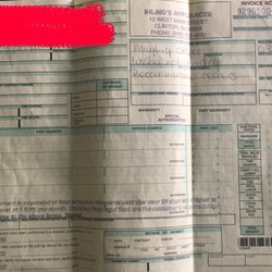 Ihling's Tv & Appliances - Two excessive inconsistent bills for same trip/"recommended repair".