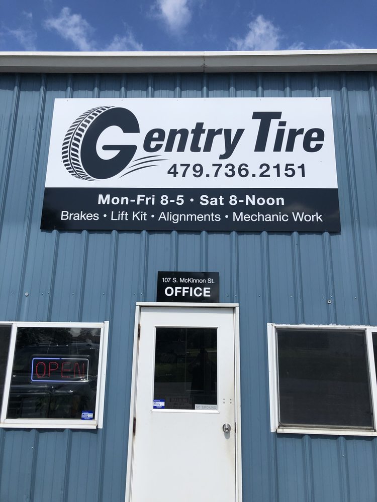 GENTRY TIRE INC. Updated October 2024 107 S Mckinnon St, Gentry