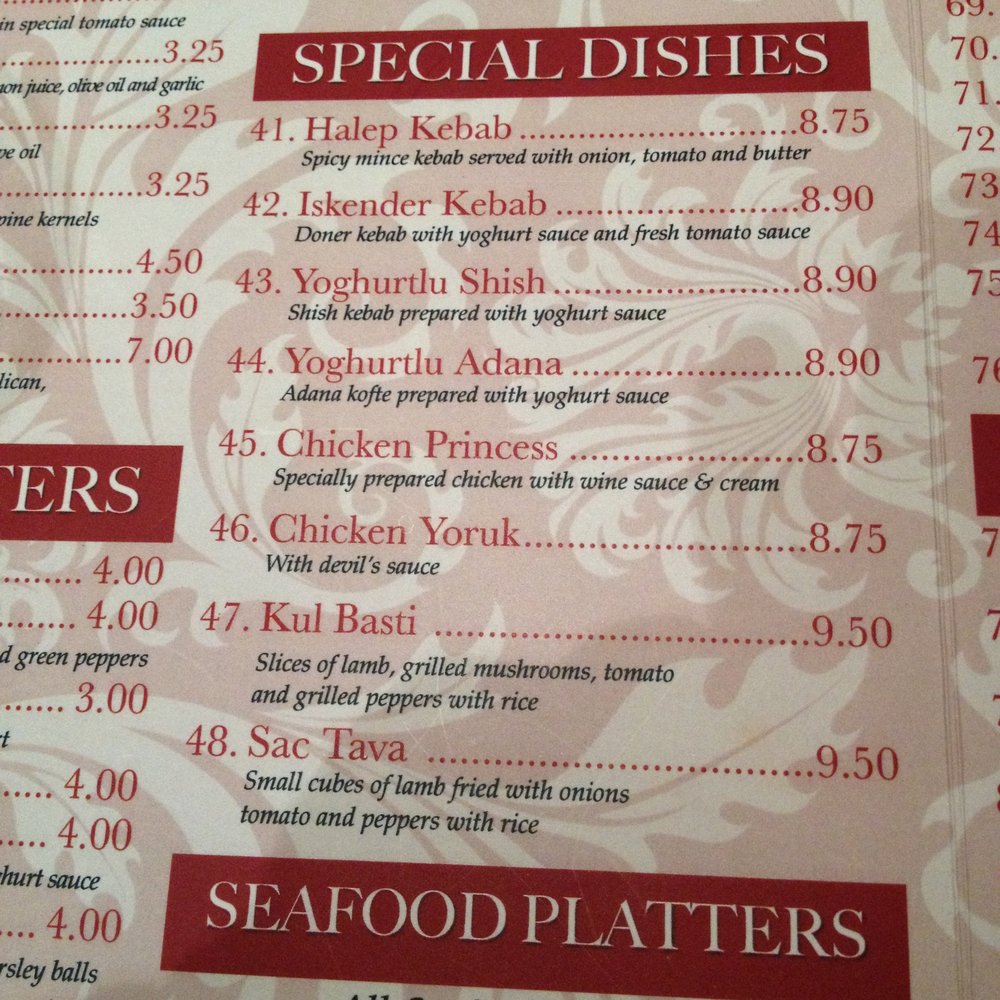Beyti - Menu - Turkish Near Me - London, XGL Beyti - Menu - Turkish Near Me - London, XGL