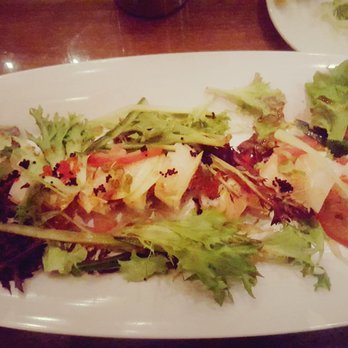 Raw Sushi Bistro - YUM! Darkhorse roll. Worth the $17 splurge. I ate the greens like salad. - Sushi Bars Near Me - Modesto, California