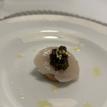 Omakase Soonsu - Monk liver and scallop with truffle caviar - Personal Chefs Near Me