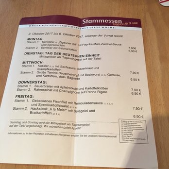 feldmann's BIERHAUS - Mittagskarte - Pubs Near Me - Bremen, HB