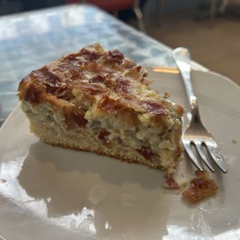 Peter's German Cafe - Bacon, Onion Quiche 5 stars - Coffee & Tea Near Me - Fort Myers, Florida Peter's German Cafe - Bacon, Onion Quiche 5 stars - Coffee & Tea Near Me - Fort Myers, Florida