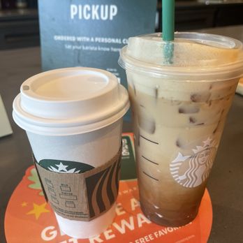 Starbucks - Pumpkin Spice Latte and Apple Crisp Oatmilk Shaken Espresso. - Coffee & Tea Near Me - Canton, Georgia Starbucks - Pumpkin Spice Latte and Apple Crisp Oatmilk Shaken Espresso. - Coffee & Tea Near Me - Canton, Georgia