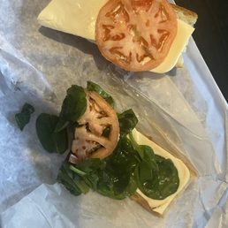 wet, unwashed spinach. wet why ? i guess from being old, bc it wasnt olive  oil.
