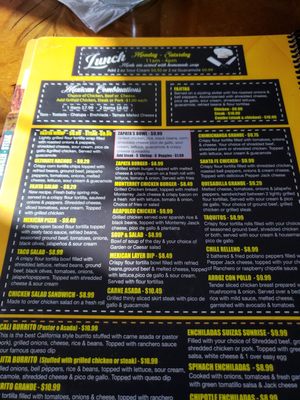 Menu photo 1 Zapata's Border Cafe Port Saint Lucie, FL Menu photo 1 Zapata's Border Cafe Port Saint Lucie, FL