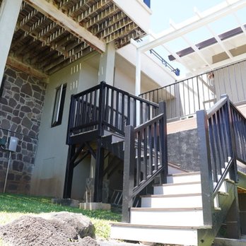 Maika'i Construction - Complete rebuild of rotten exterior staircase - General Contractors Near Me - Honolulu, Hawaii