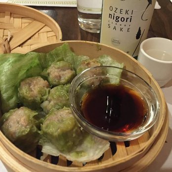 koiKOKORO - Wasabi pork shumai and cloudy nigori sake. - Japanese Near Me - Islip, New York