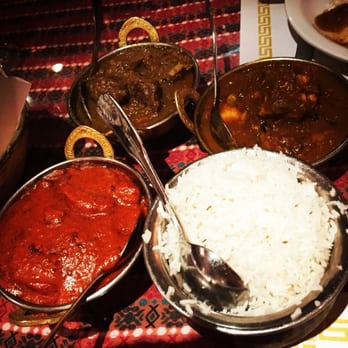 Himalayan Cuisine - Fish curry, buttered chicken and goat curry.. All mediocre... - Indian Near Me - Concord, California