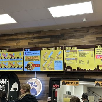Kong Dog - menus on the wall of the restaurant - Hot Dogs Near Me - West Nyack, New York Kong Dog - menus on the wall of the restaurant - Hot Dogs Near Me - West Nyack, New York
