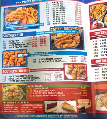 Menu photo 5 Ambassador Fish and Chicken Newark, NJ Menu photo 5 Ambassador Fish and Chicken Newark, NJ
