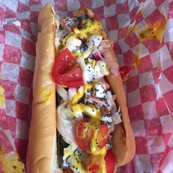 Wicked Dog Grille - a hot dog with toppings - Hot Dogs Near Me - Selinsgrove, Pennsylvania Wicked Dog Grille - a hot dog with toppings - Hot Dogs Near Me - Selinsgrove, Pennsylvania