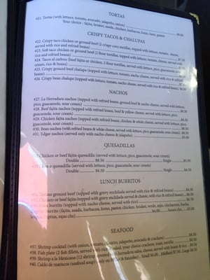 Menu photo 3 La Herradura Pampa, TX Menu photo 3 La Herradura Pampa, TX
