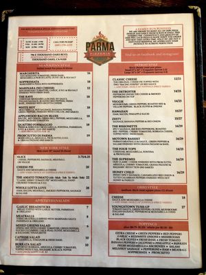 Menu photo 1 Parma Pizzeria Napoletana Thousand Oaks, CA
