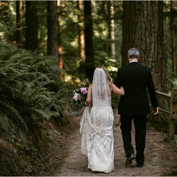 Kira Kouture - Our wedding in Portland, OR. Length was perfect just didn't want my train dragging in the dirt after the ceremony! - Sewing & Alterations Near Me Kira Kouture - Our wedding in Portland, OR. Length was perfect just didn't want my train dragging in the dirt after the ceremony! - Sewing & Alterations Near Me