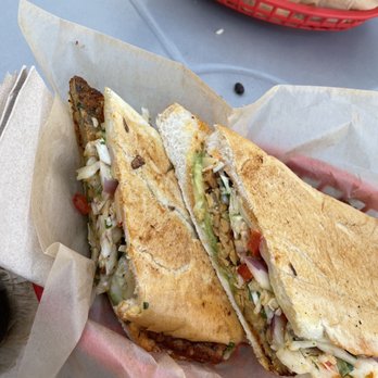 Bodega - beautiful tempeh sandwich with cheese and spicy Mayo! - Latin American Near Me - St Petersburg, Florida