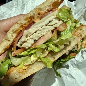 Bistro Bravado - Chicken BLT Sandwich--So yummy! - New American Near Me - Sacramento, California Bistro Bravado - Chicken BLT Sandwich--So yummy! - New American Near Me - Sacramento, California