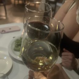 Red blend and pinot grigio wine Red blend and pinot grigio wine