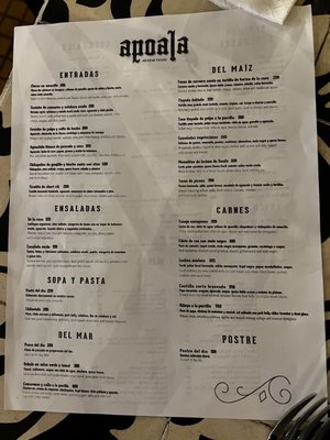 Menu photo 2 Apoala Merida, YUC