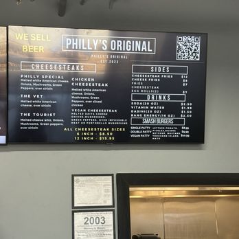 Philly's Original Cheesesteaks - Menu - Cheesesteaks Near Me - St Clair Shores, Michigan