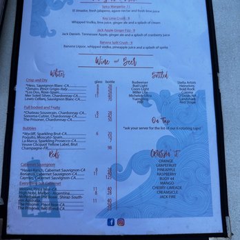 Buoy 44 Seafood Grill - Menu side 1 - Seafood Near Me - Virginia Beach, Virginia