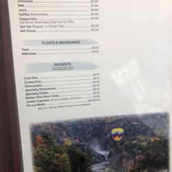 Parkside Diner - Menu